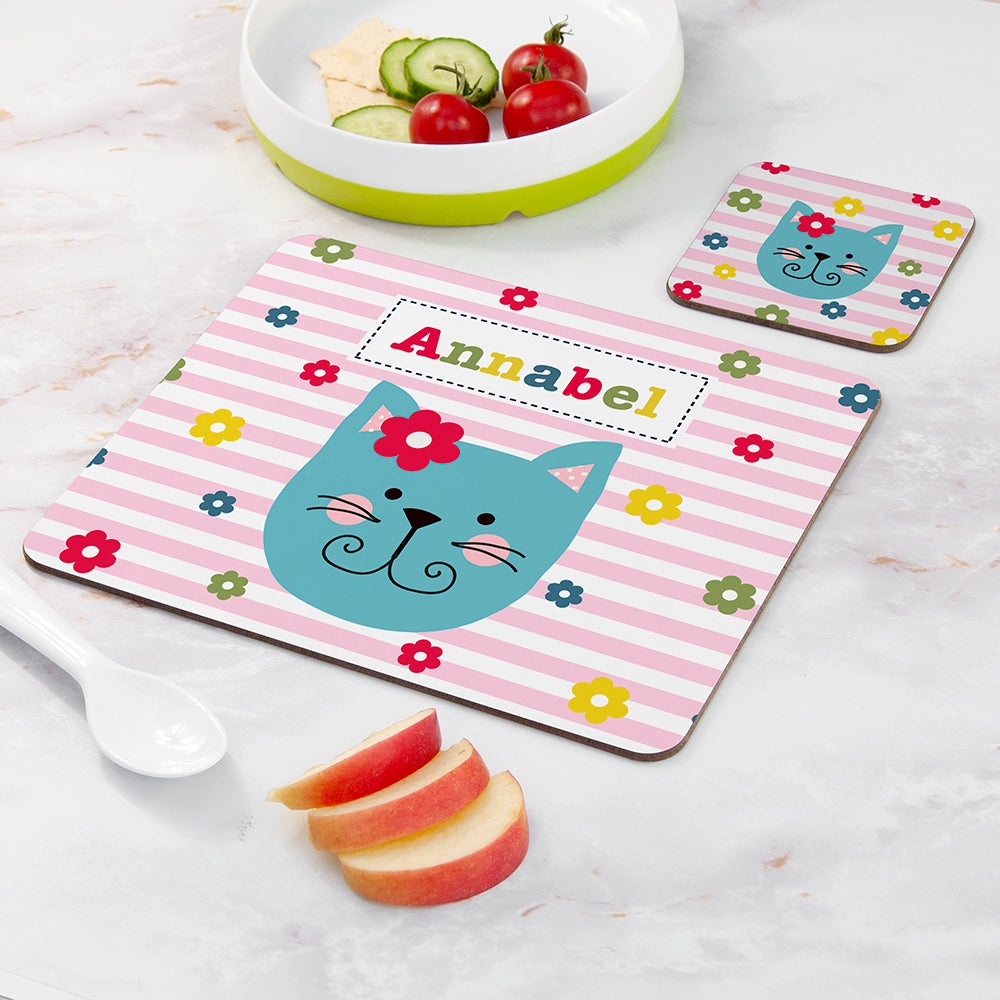 Personalised Girl’s Placemat & Coaster Sets: 15 - Placemats By Gift Moments