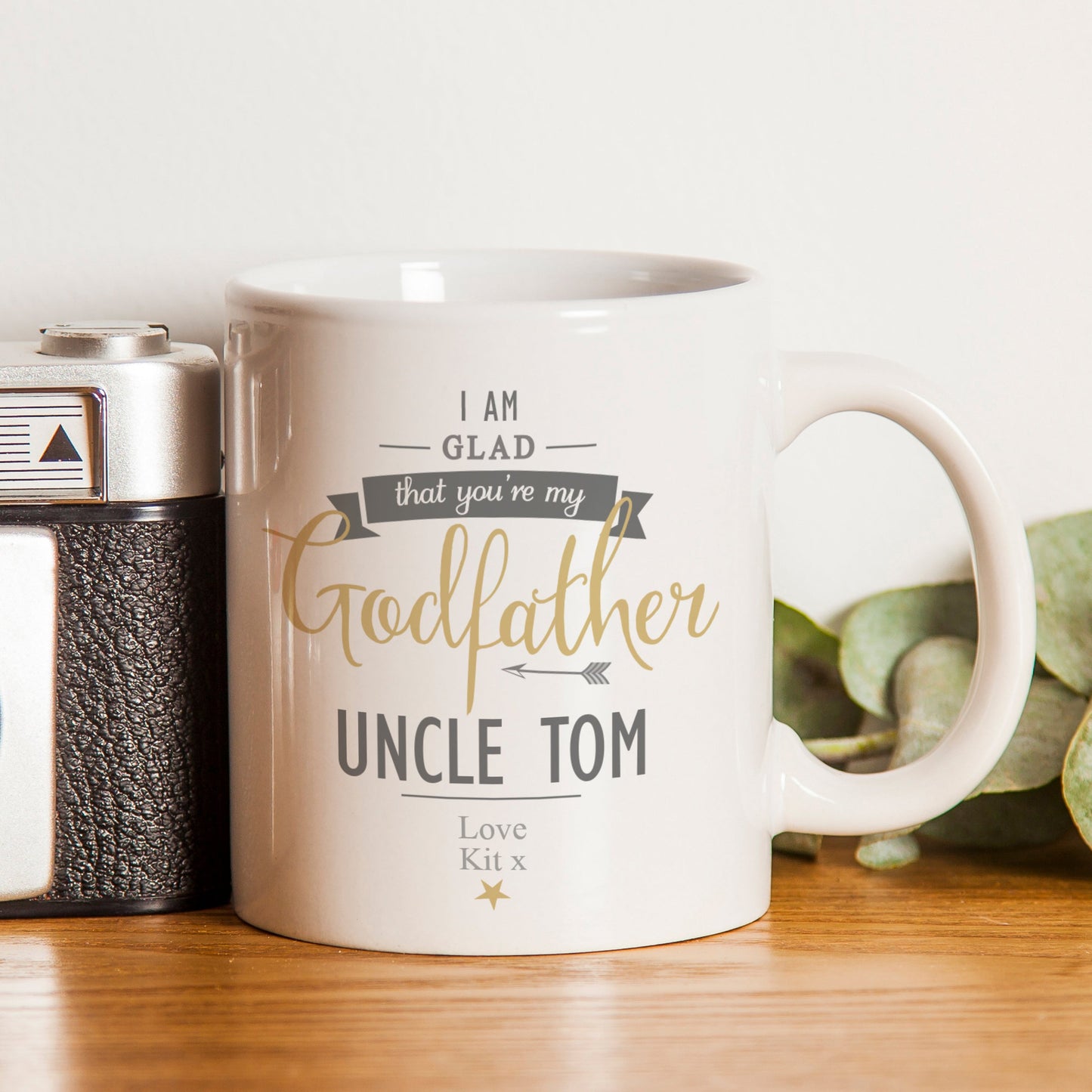 Personalised I Am Glad... Godfather Mug: 3 - Mugs By Gift Moments