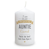 Personalised I Am Glad... Pillar Candle: 3 - Candles By Gift Moments