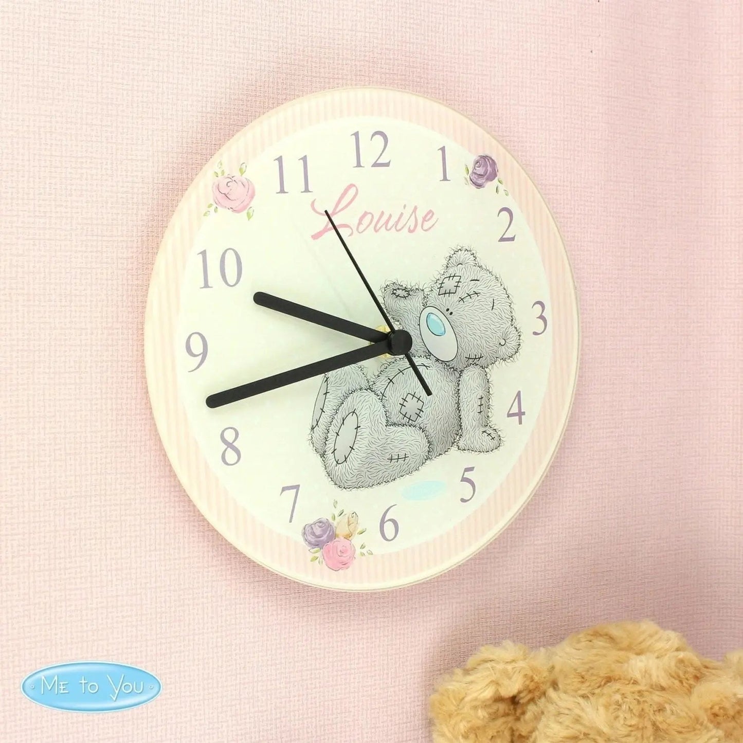 Personalised Me To You Glass Clock: 1 - Clocks
