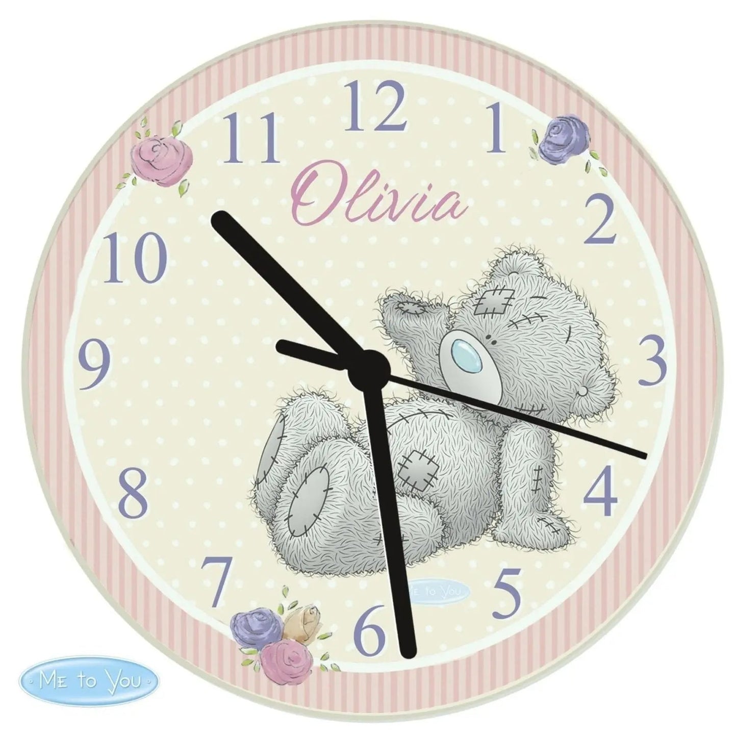 Personalised Me To You Glass Clock: 2 - Clocks
