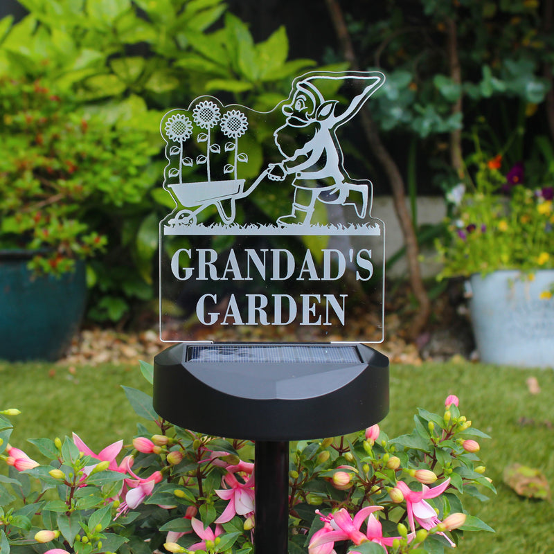 Personalised Gnome Garden Outdoor Solar Light - Shop Solar Lights At Gift Moments - 8