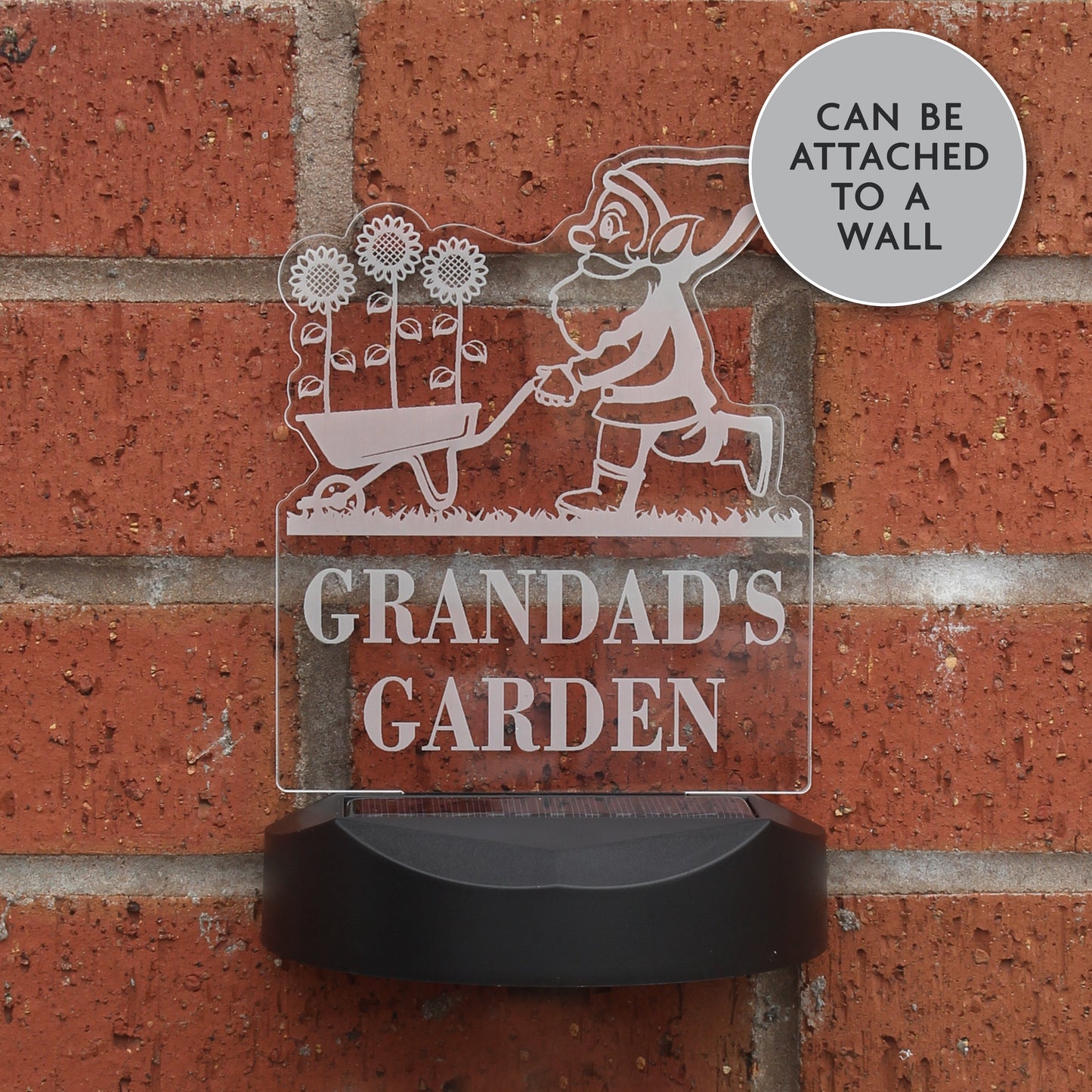 Personalised Gnome Garden Outdoor Solar Light: 5 - Solar Lights By Gift Moments