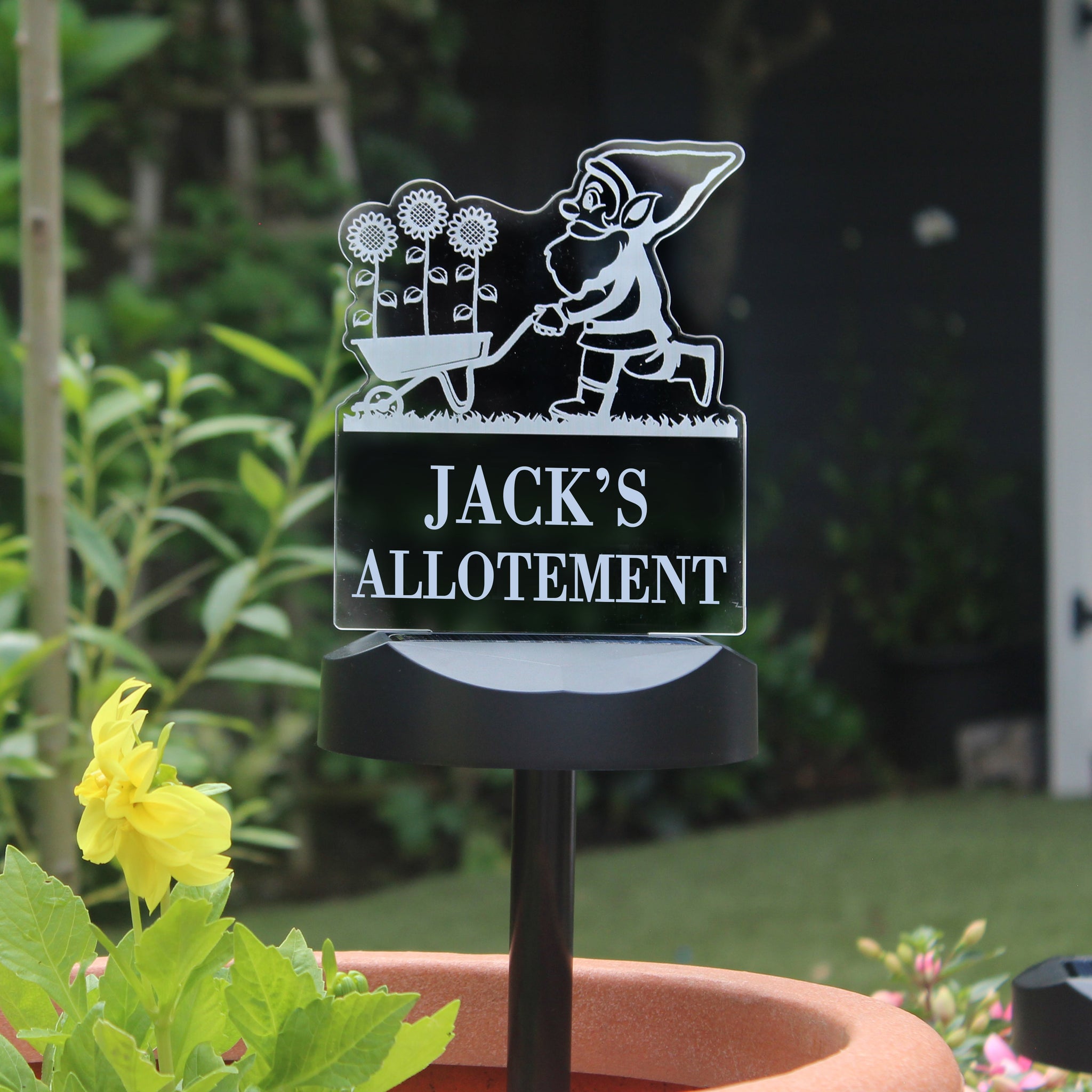 Personalised Gnome Garden Outdoor Solar Light: 9 - Solar Lights By Gift Moments