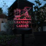 Personalised Gnome Garden Outdoor Solar Light: 6 Solar Lights By Gift Moments