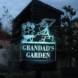 Personalised Gnome Garden Outdoor Solar Light: 2 Solar Lights By Gift Moments