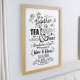 Personalised We Go Together Like Framed Prints: 4 - Framed Prints By Gift Moments
