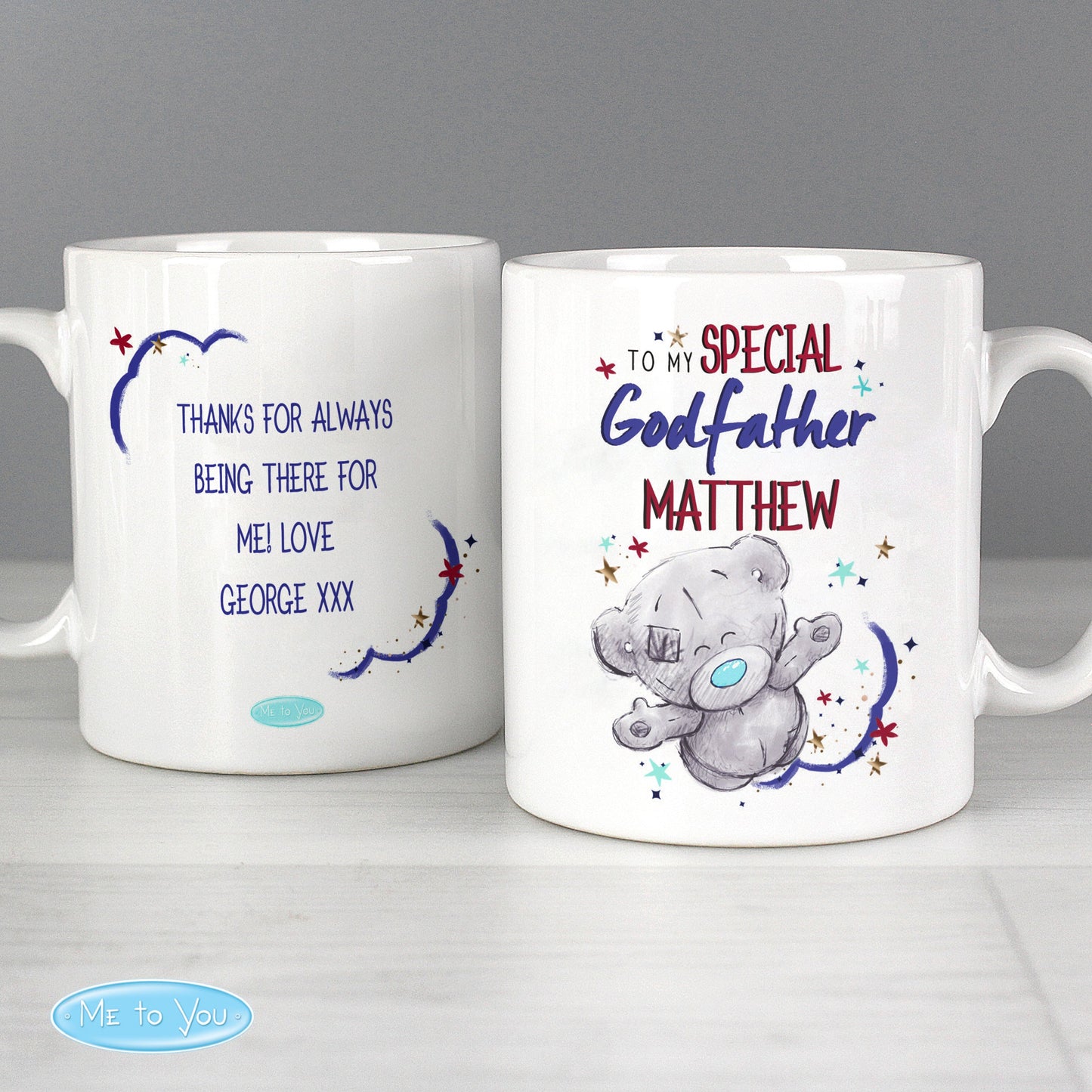 Personalised Me to You Godfather Mug: 2 - Mugs By Gift Moments