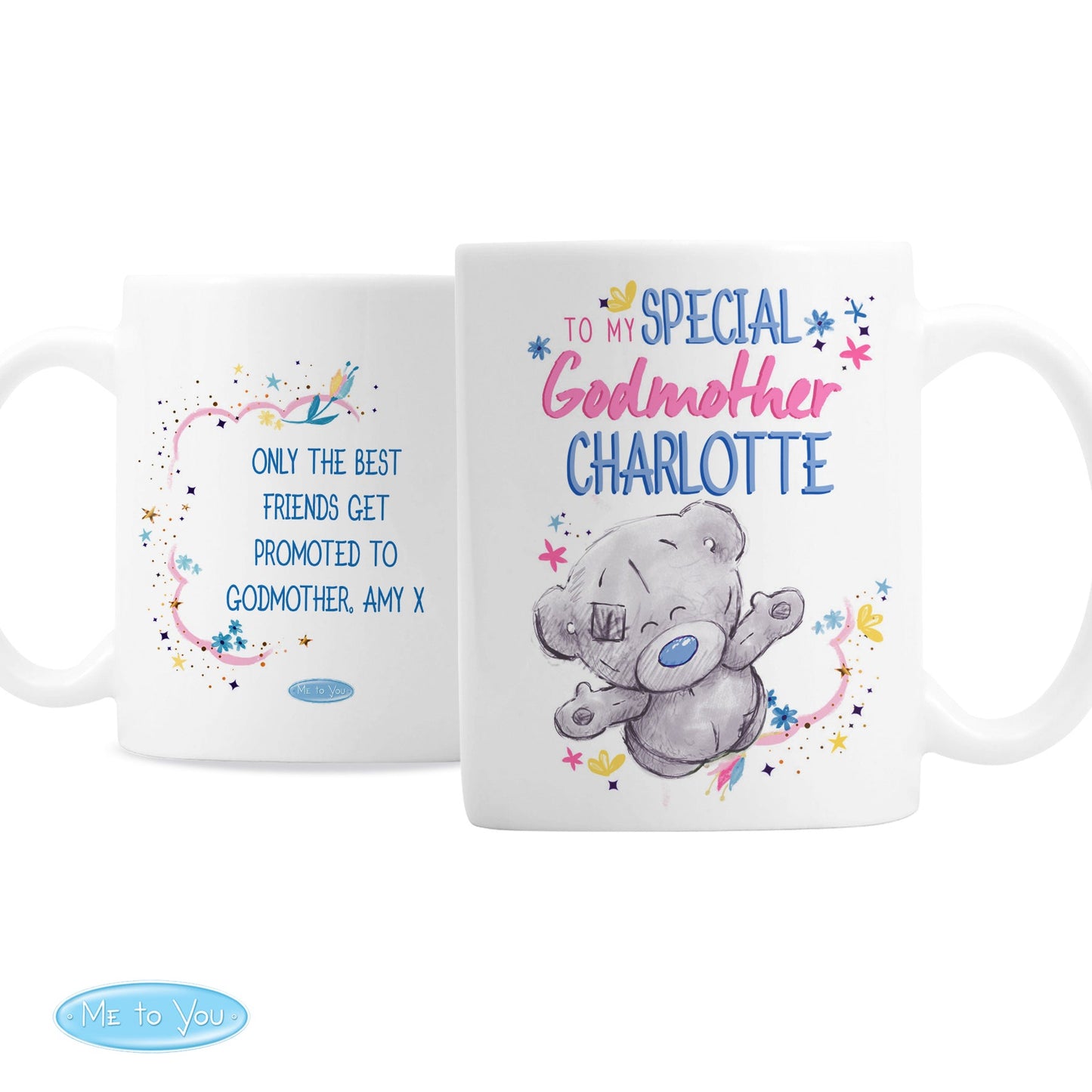 Personalised Me to You Godmother Mug: 3 - Mugs By Gift Moments