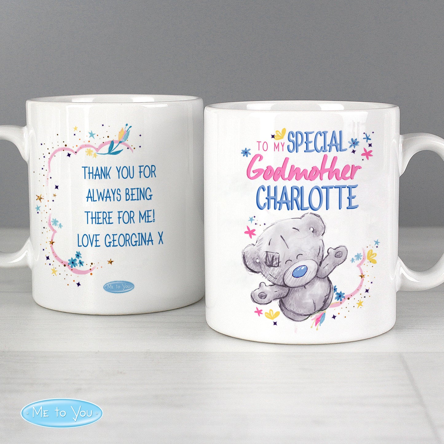 Personalised Me to You Godmother Mug: 2 - Mugs By Gift Moments