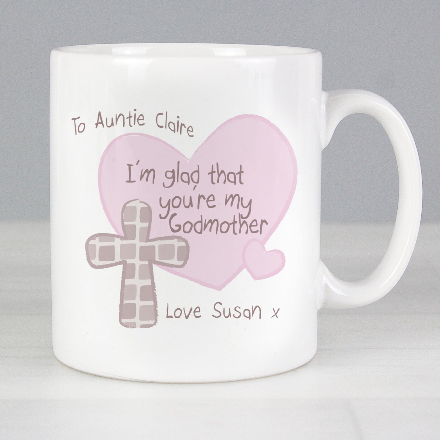 Personalised Godmother Mug: 1 - Mugs By Gift Moments