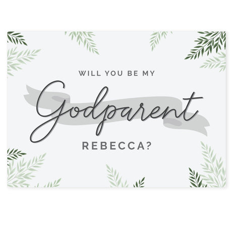 Personalised Godparent Card: 3 - Greeting Cards By Gift Moments