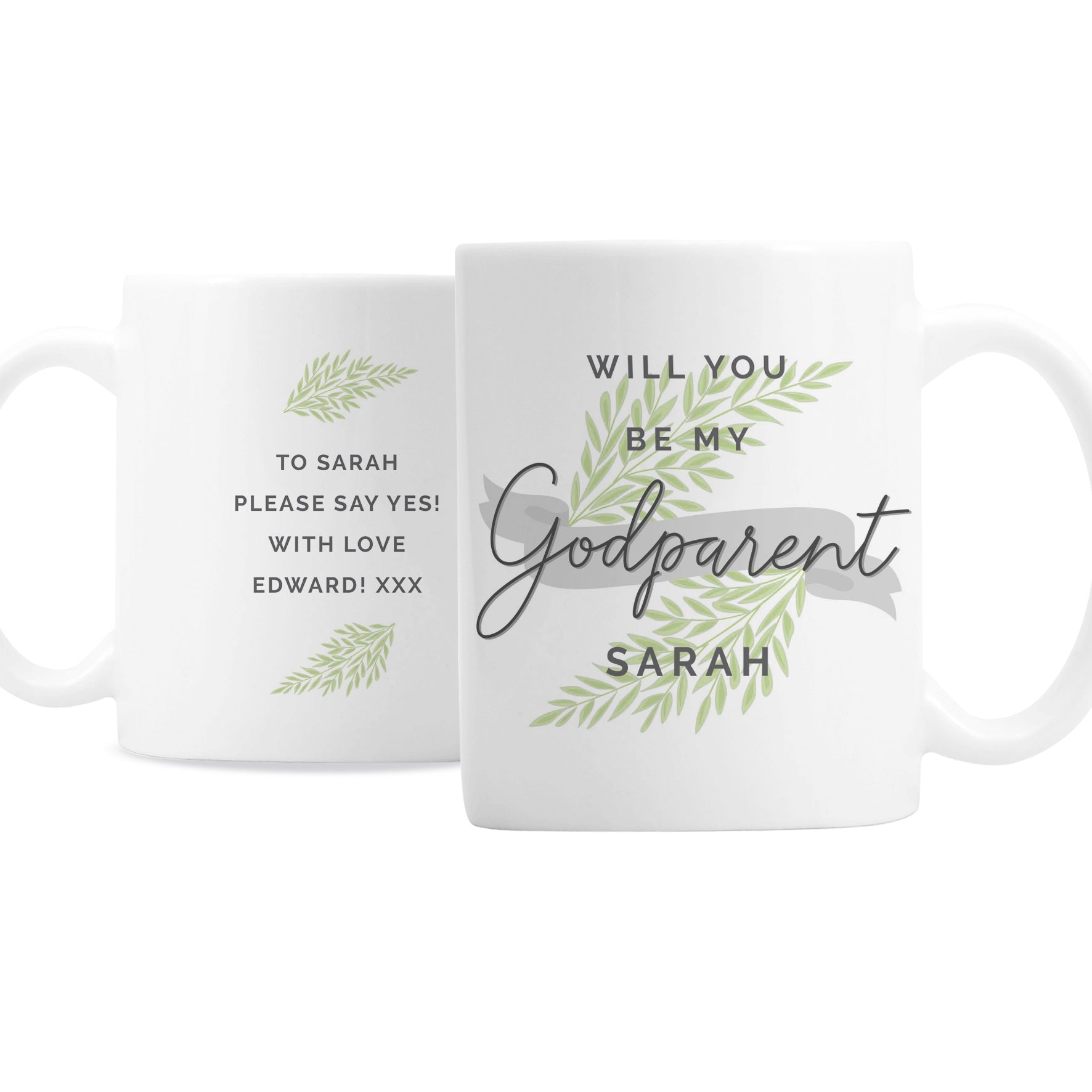 Personalised Godparent Mug: 3 - Mugs By Gift Moments