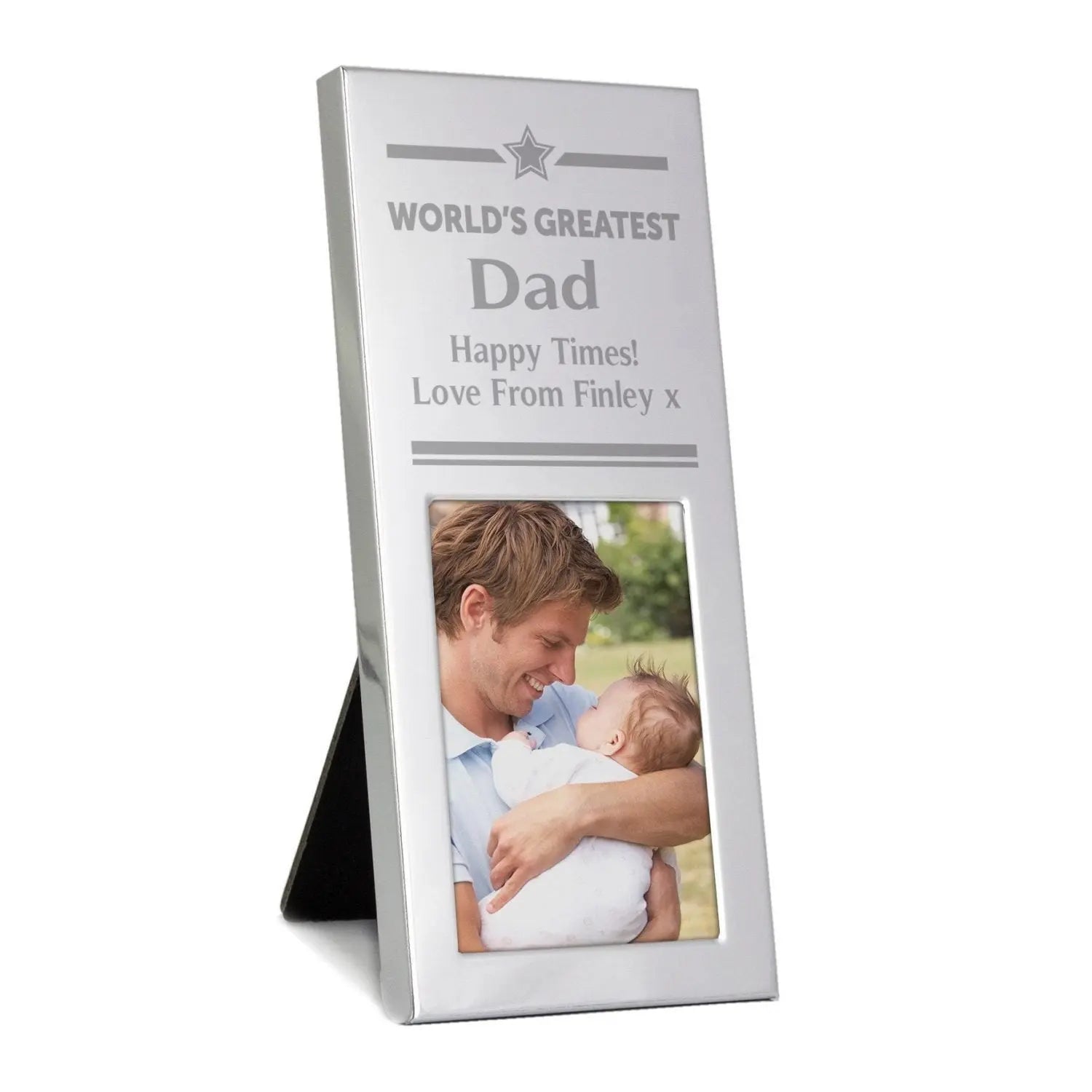 Personalised Gold Award Small Silver 2x3 Photo Frame - Shop Photo Frames At Gift Moments - 2