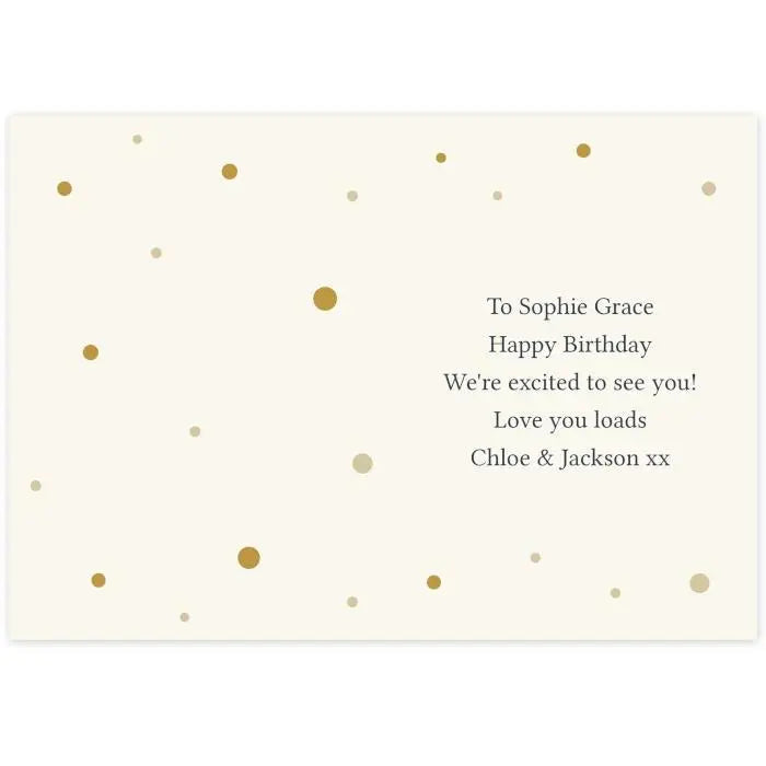 Personalised Gold Champagne Flutes Card: 4 - Greeting Cards By Gift Moments