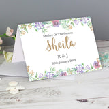 Personalised Gold Floral Watercolour Card: 2 - Greeting Cards By Gift Moments