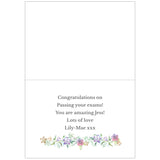 Personalised Gold Floral Watercolour Card: 5 - Greeting Cards By Gift Moments