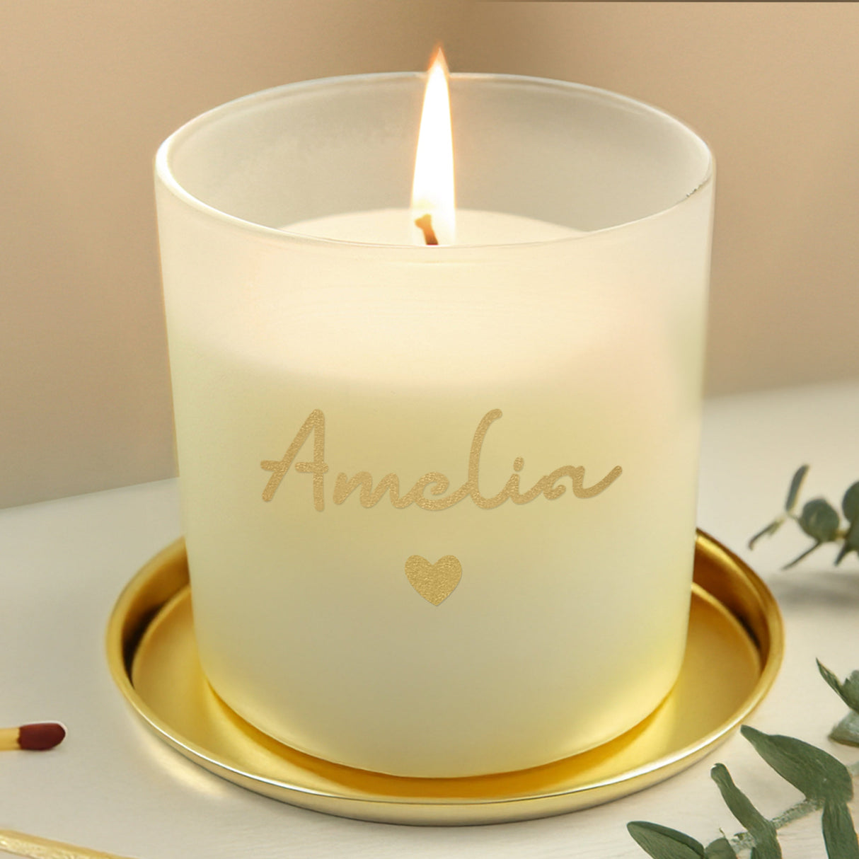 Personalised Gold Name Scented Jar Candle - Shop Candles At Gift Moments - 3