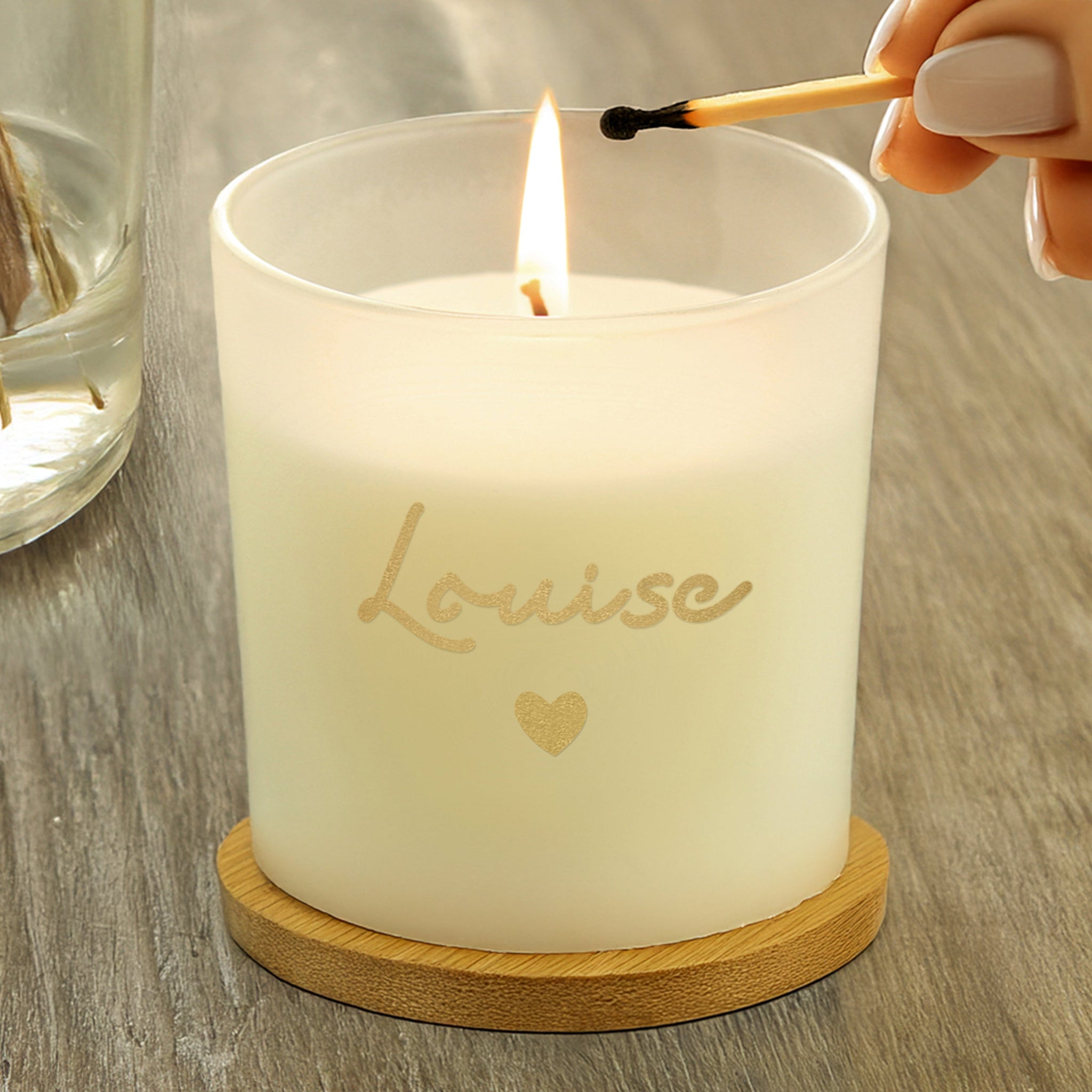 Personalised Gold Name Scented Jar Candle: 1 - Candles By Gift Moments