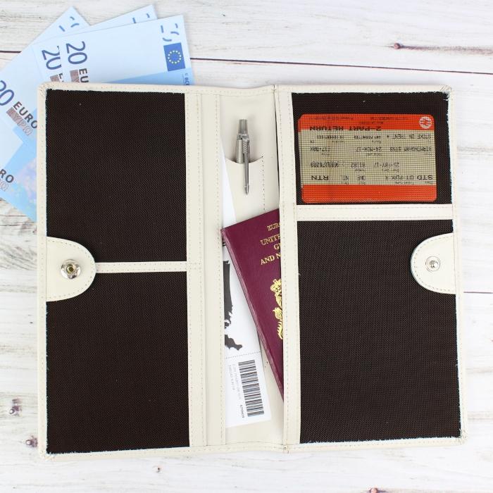 Personalised Gold Name Travel Document Holder: 4 - Travel Accessories By Gift Moments