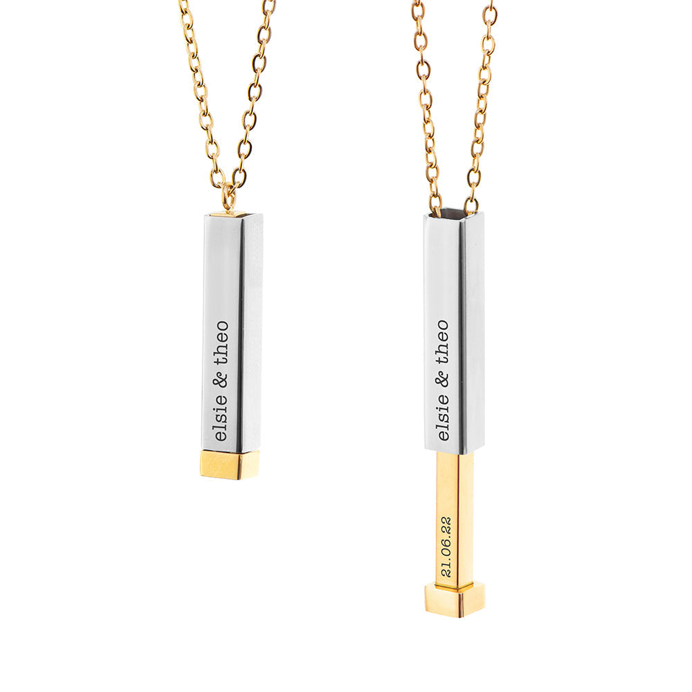 Personalised Gold & Silver Hidden Message Capsule Women’s Necklaces: 6 - Necklaces By Gift Moments
