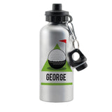 Personalised Golf Green Drinks Bottle: 2 - Water Bottles By Gift Moments
