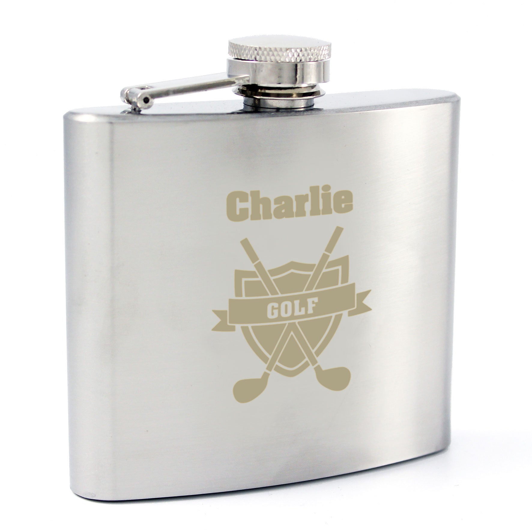 Personalised Golf Hip Flask: 7 - Hip Flasks By Gift Moments