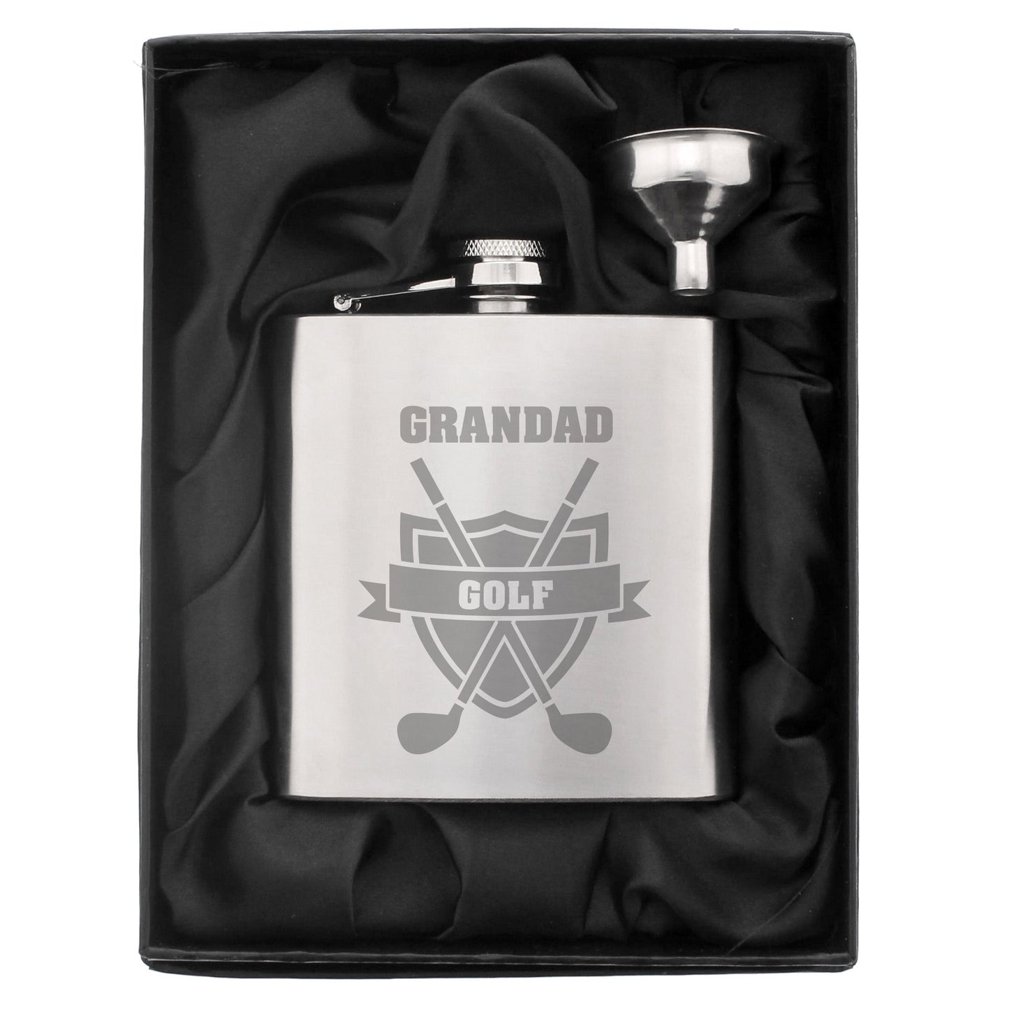 Personalised Golf Hip Flask: 2 - Hip Flasks By Gift Moments