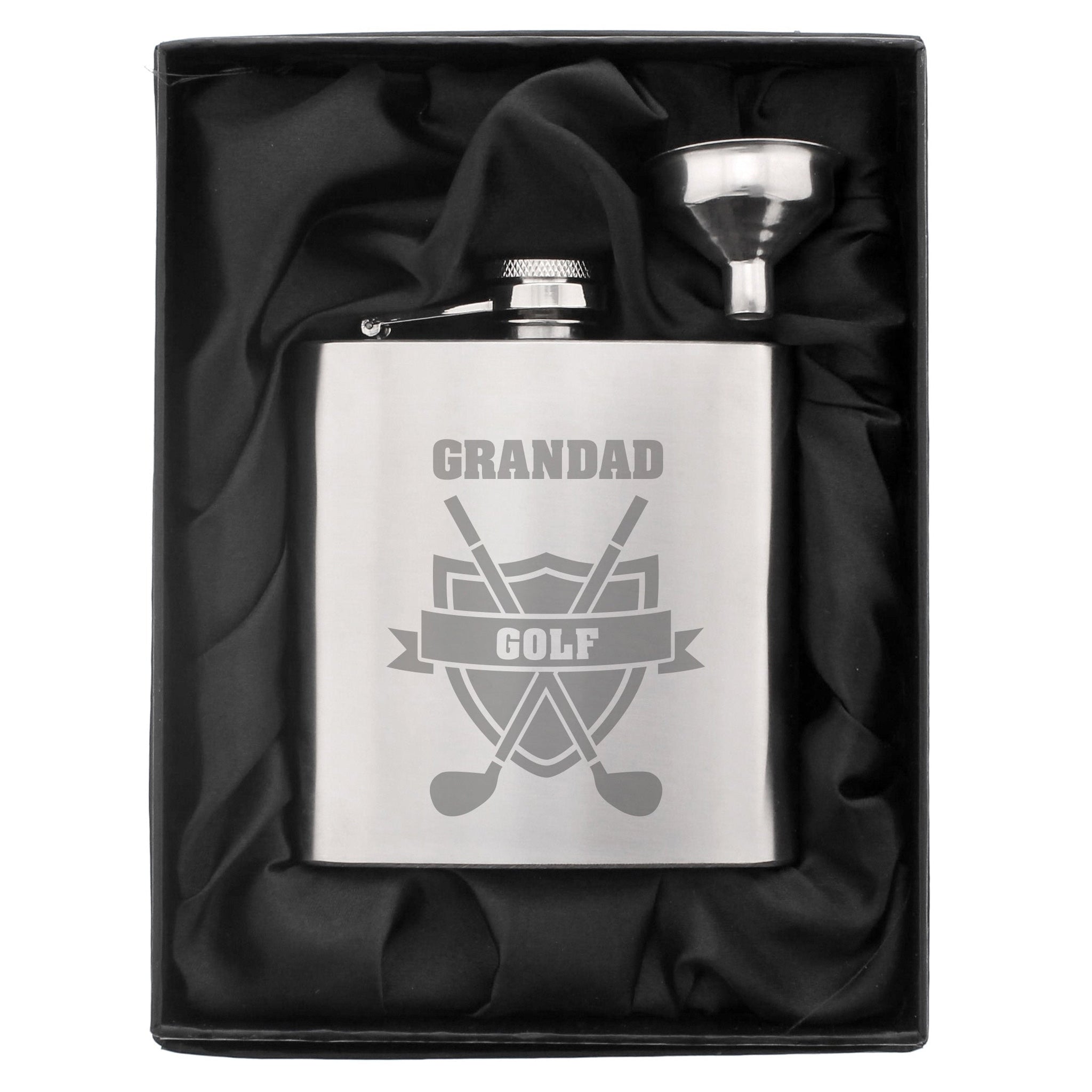 Personalised Golf Hip Flask: 2 - Hip Flasks By Gift Moments