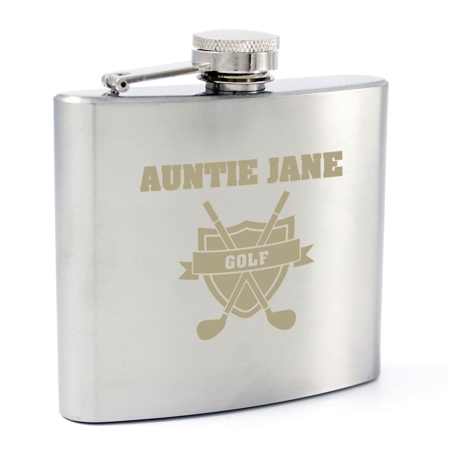 Personalised Golf Hip Flask: 4 - Hip Flasks By Gift Moments