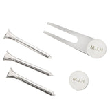 Personalised Golf Set: 5 - Golf Tees & Markers By Gift Moments