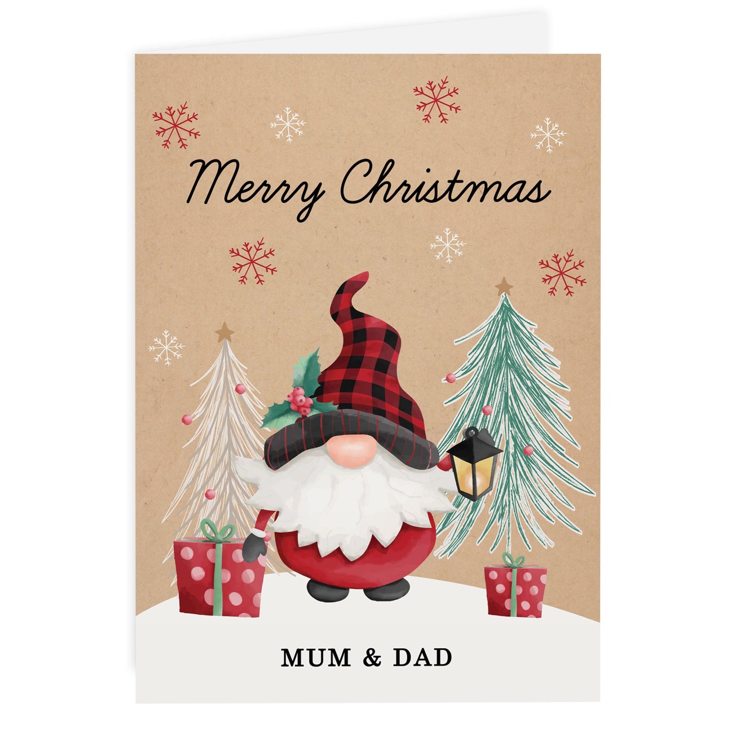 Personalised Gonk Christmas Card: 5 - Greeting Cards By Gift Moments