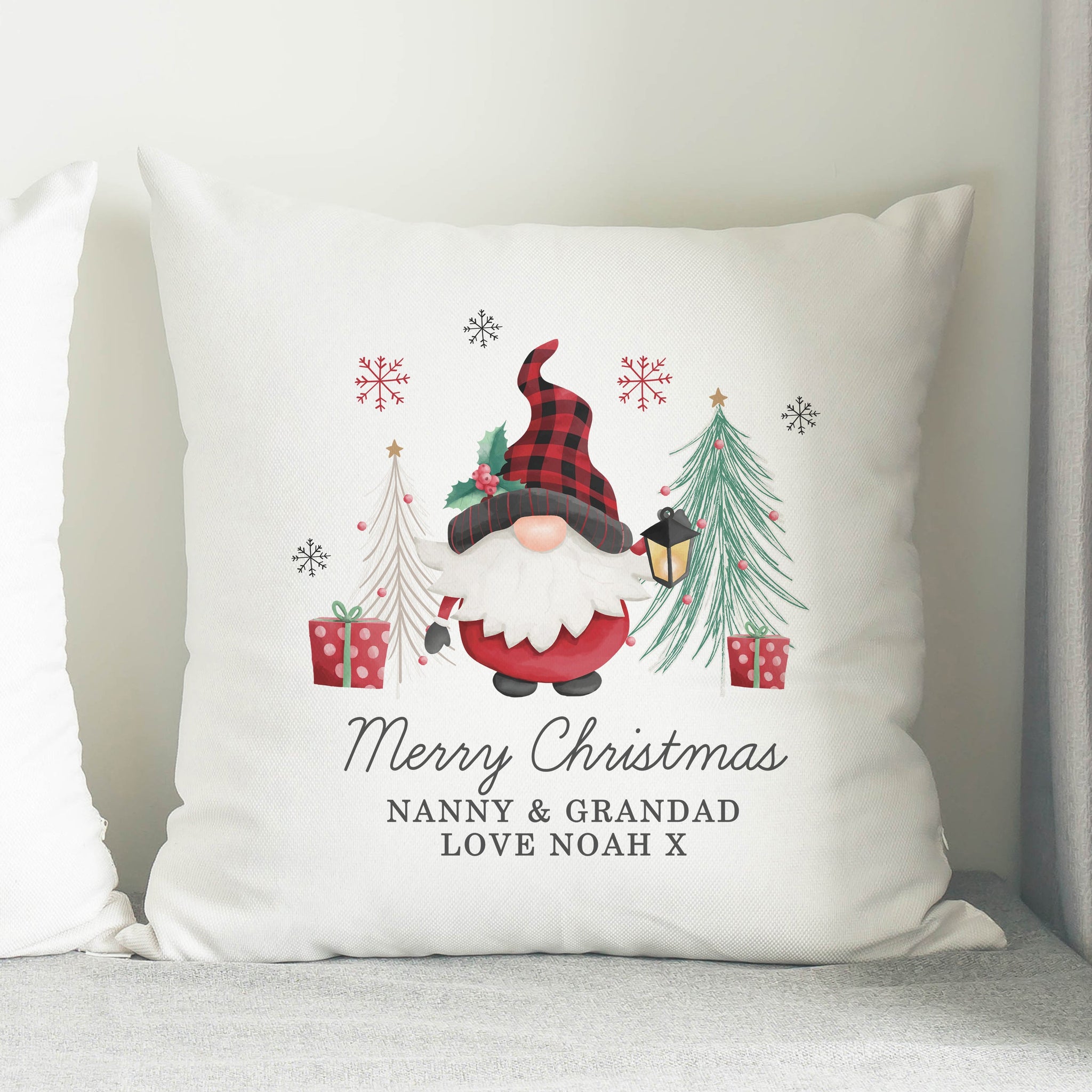 Personalised Gonk Christmas Cushion: 3 - Cushions By Gift Moments