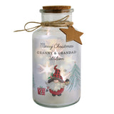 Personalised Gonk Christmas Scene LED Glass Jar: 5 - LED Lighting By Gift Moments