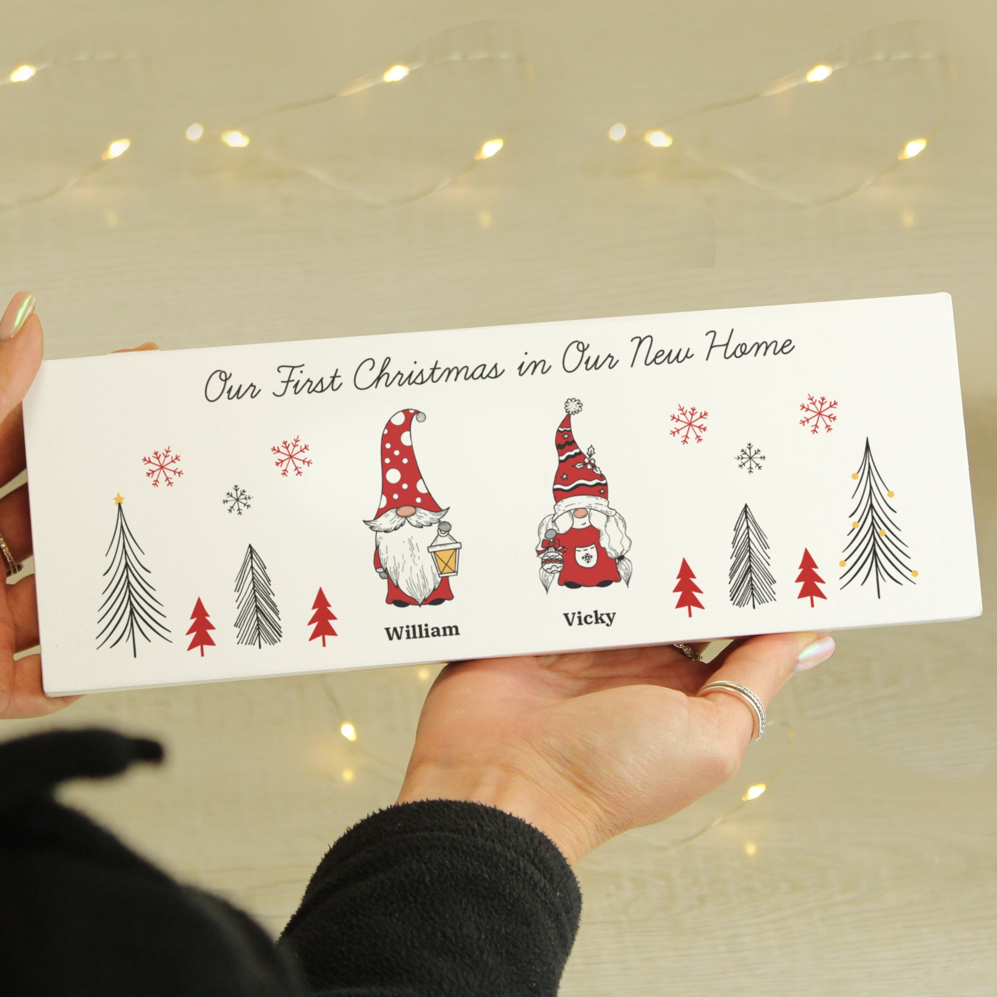 Personalised Gonk Family Mantle Christmas Decoration: 4 - Ornaments By Gift Moments