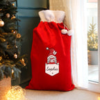 Personalised Gonk Family Red Christmas Sacks - Shop Christmas Sacks At Gift Moments - 1