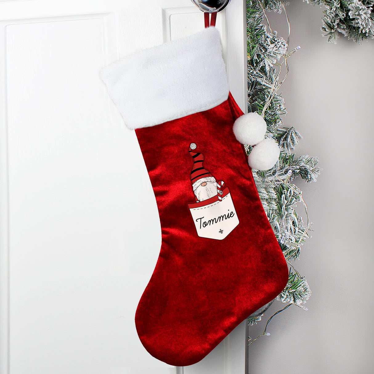 Personalised Gonk Family Red Christmas Stockings: 3 - Christmas Stockings By Gift Moments