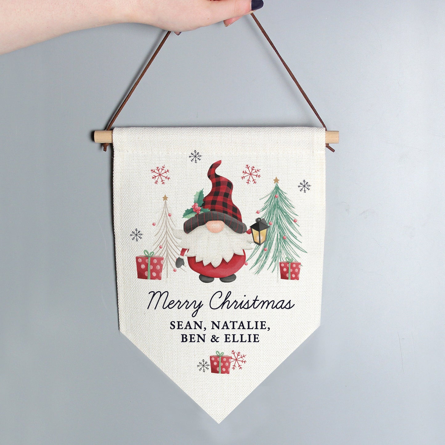 Personalised Gonk Hanging Pendant Christmas Decoration: 4 - Christmas Decorations By Gift Moments