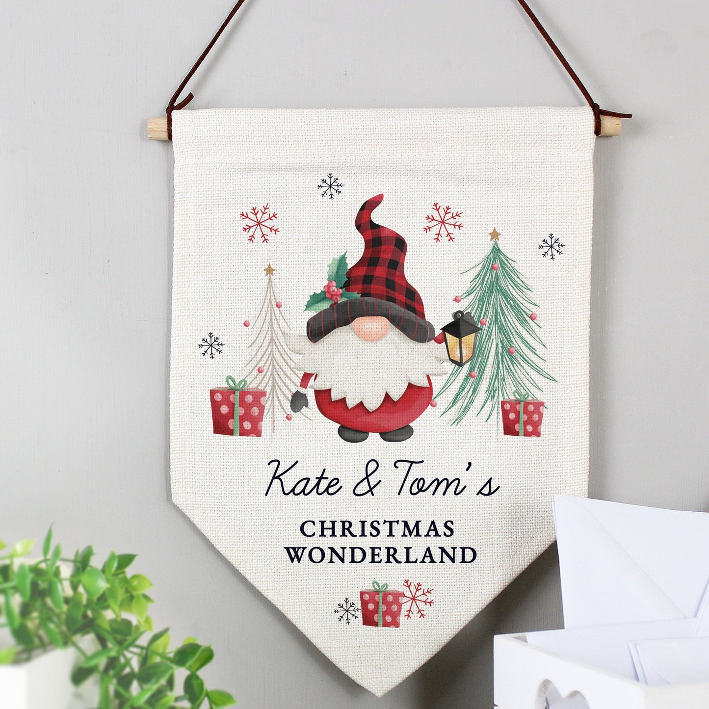 Personalised Gonk Hanging Pendant Christmas Decoration: 2 - Christmas Decorations By Gift Moments