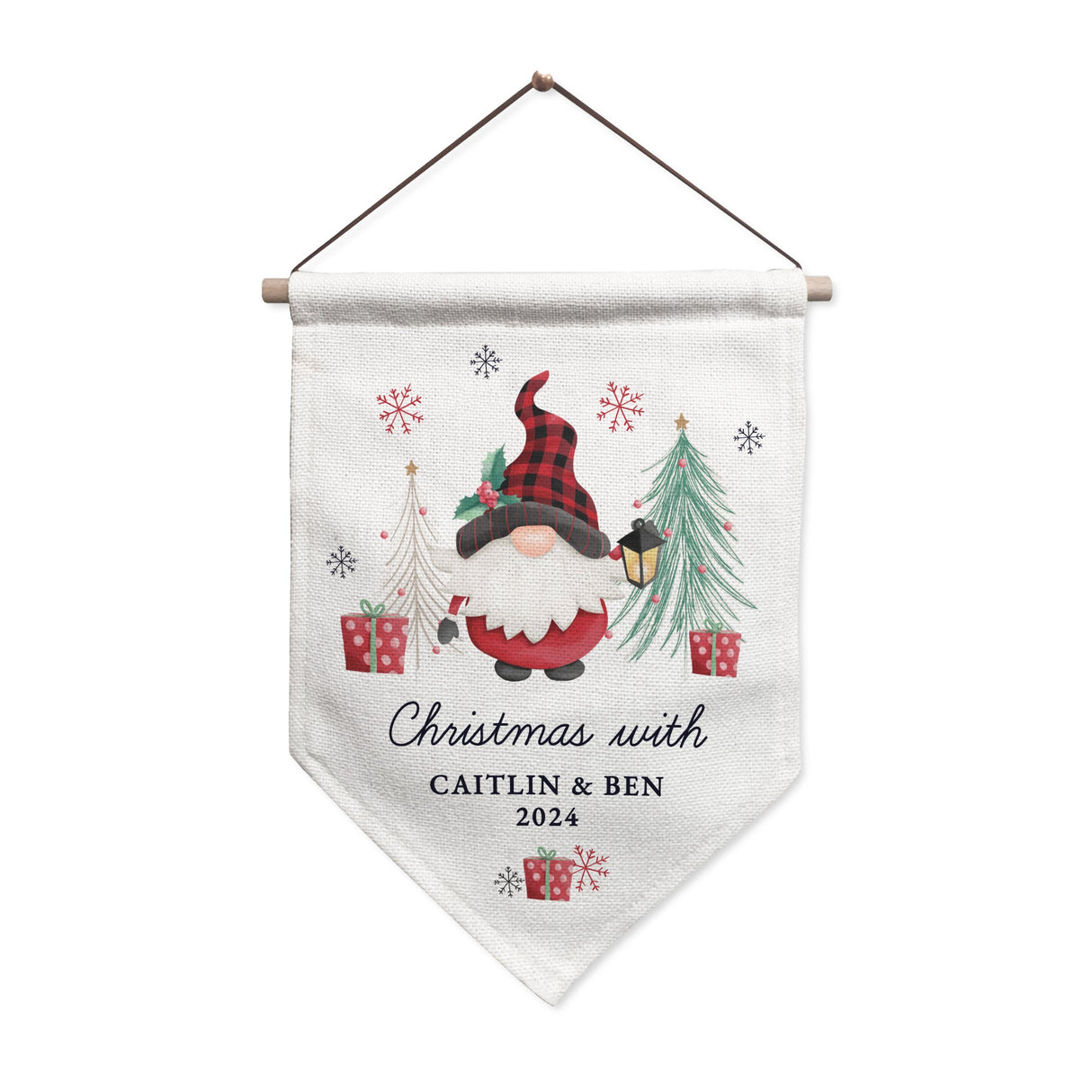 Personalised Gonk Hanging Pendant Christmas Decoration: 5 - Christmas Decorations By Gift Moments