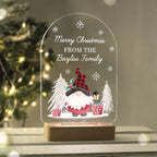 Personalised Gonk Wooden Based LED Christmas Light - Shop LED Lighting At Gift Moments - 1