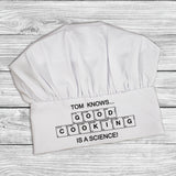 Personalised Good Cooking Is Science Chef Hat: 2 - Chef Hats By Gift Moments