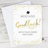 Personalised Good Luck Card: 1 - Greeting Cards By Gift Moments