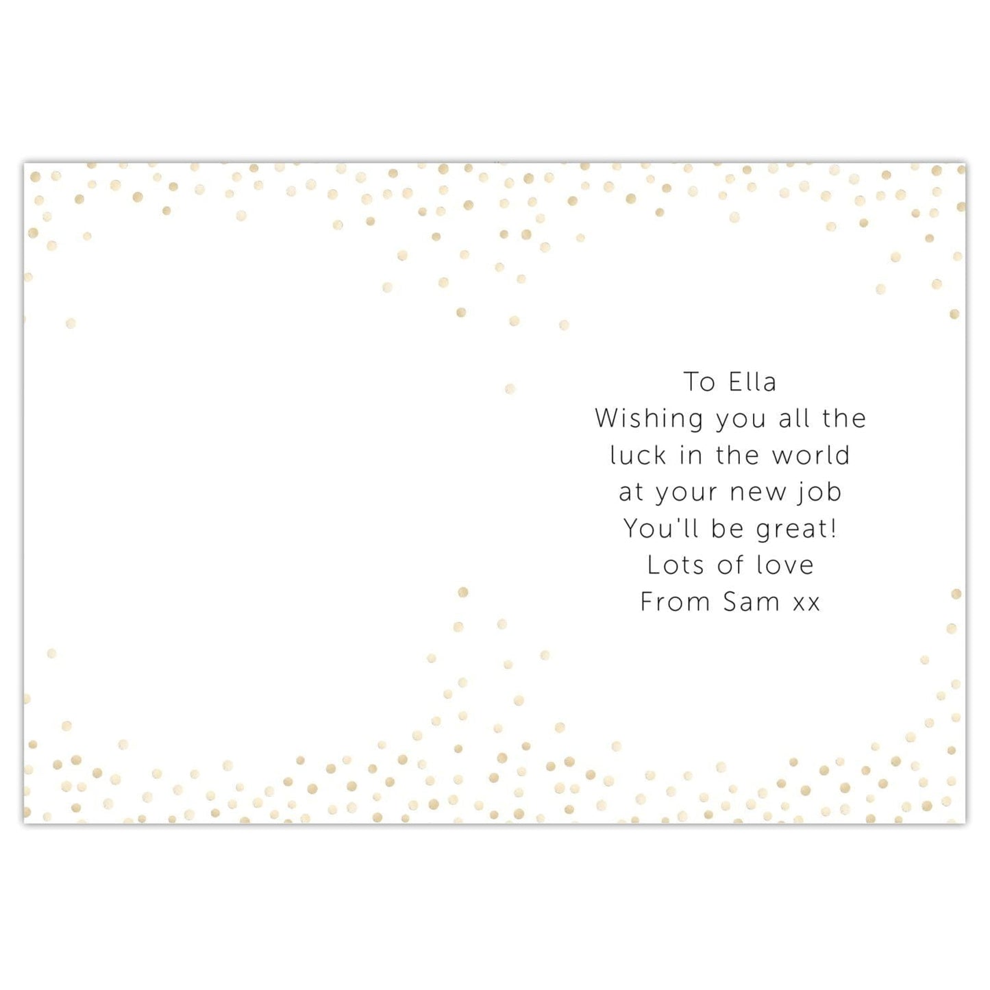 Personalised Good Luck Card: 4 - Greeting Cards By Gift Moments