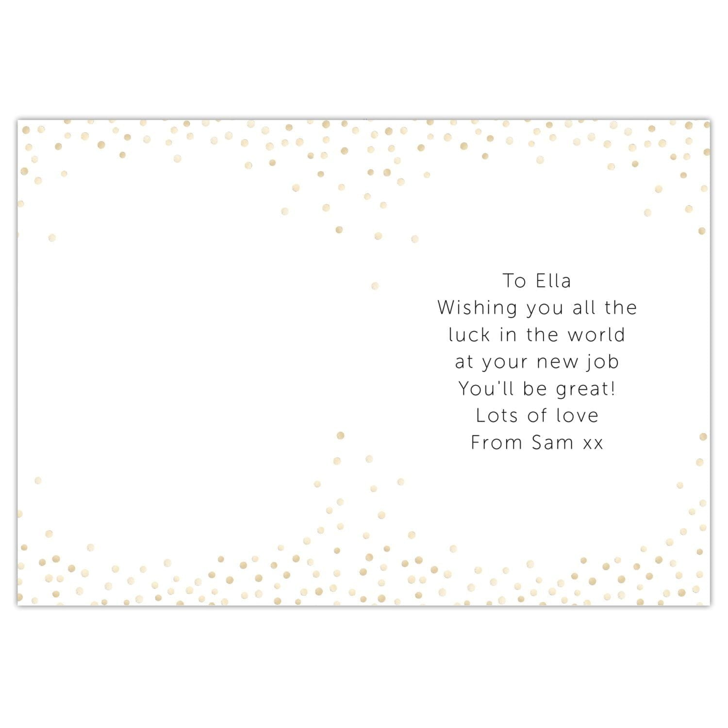 Personalised Good Luck Card: 4 - Greeting Cards By Gift Moments