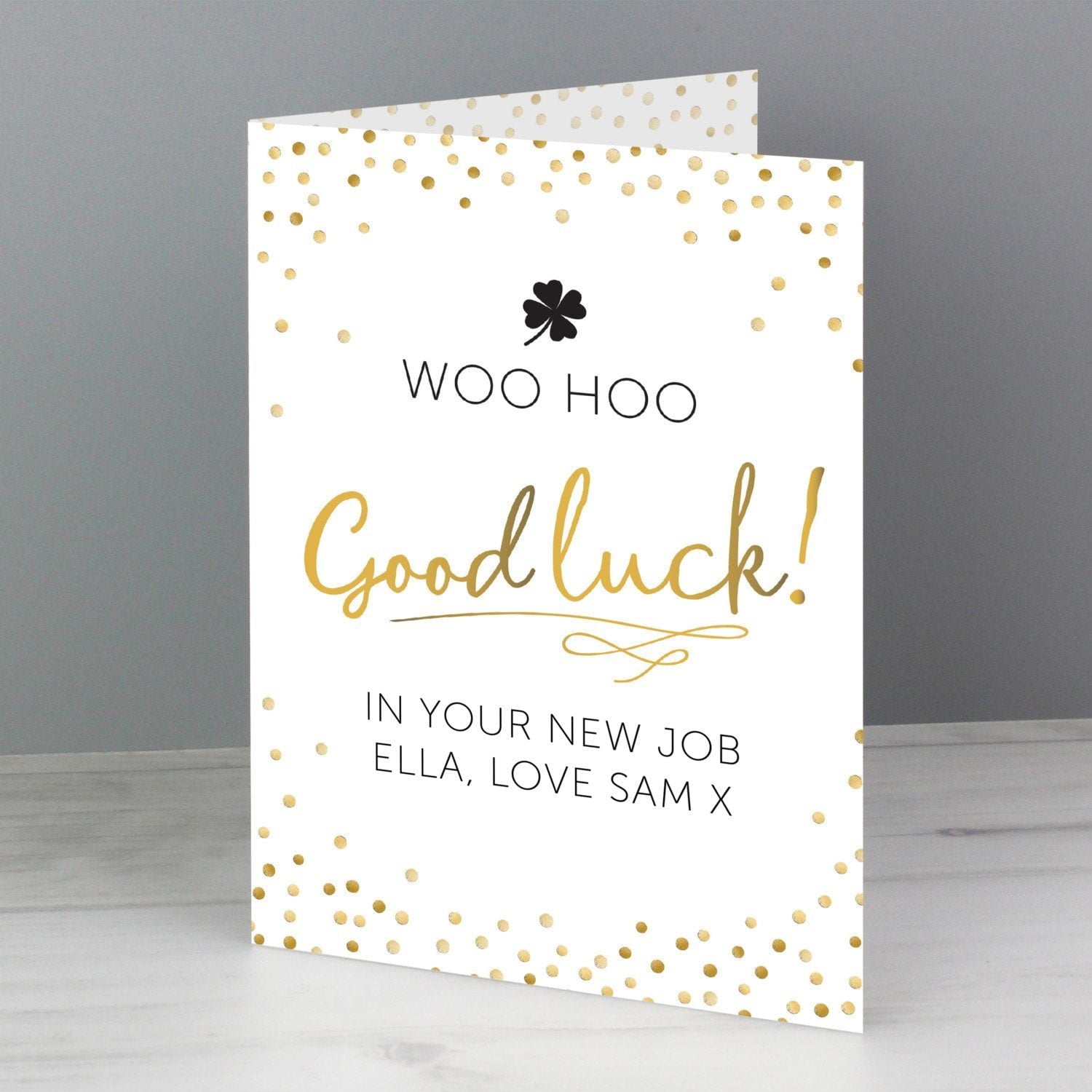 Personalised Good Luck Card: 2 - Greeting Cards By Gift Moments