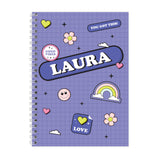 Personalised Good Vibes A5 Notebook: 5 - Notebooks By Gift Moments