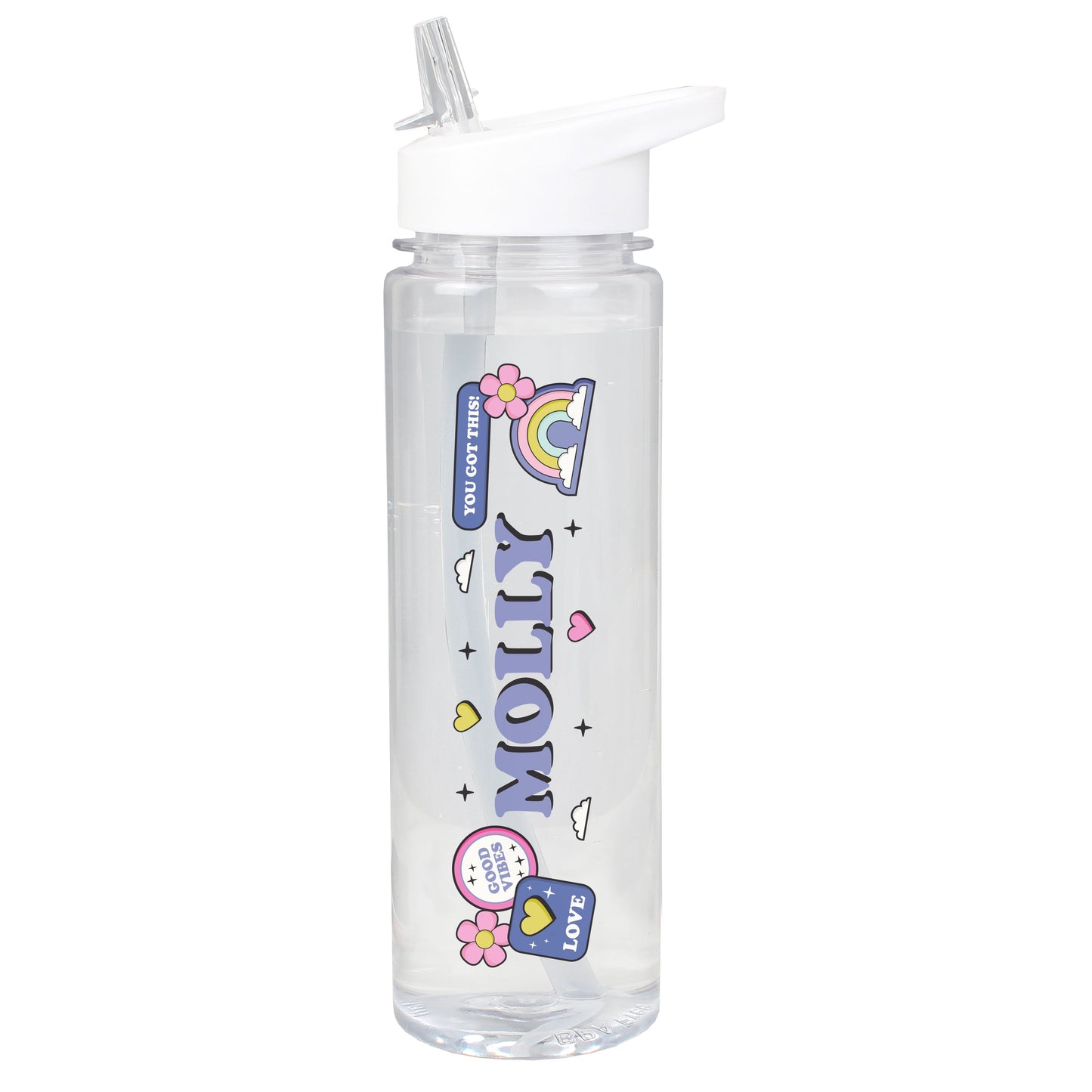 Personalised Good Vibes Water Bottle: 5 - Water Bottles By Gift Moments
