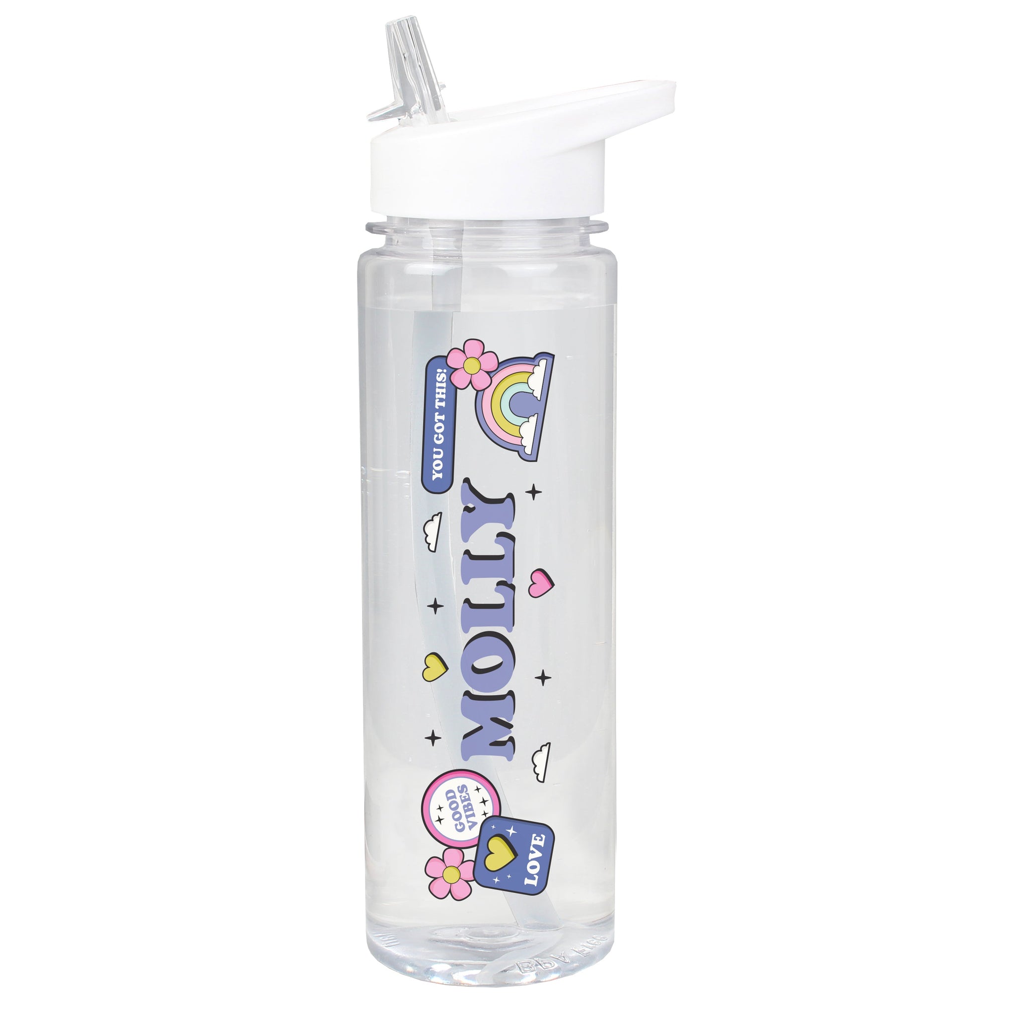Personalised Good Vibes Water Bottle: 5 - Water Bottles By Gift Moments