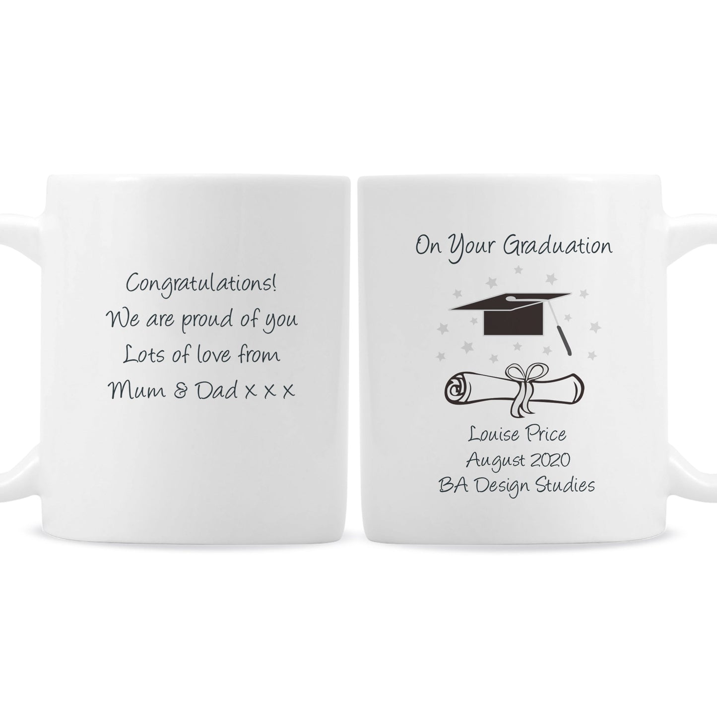 Personalised Graduation Mug: 3 - Mugs By Gift Moments